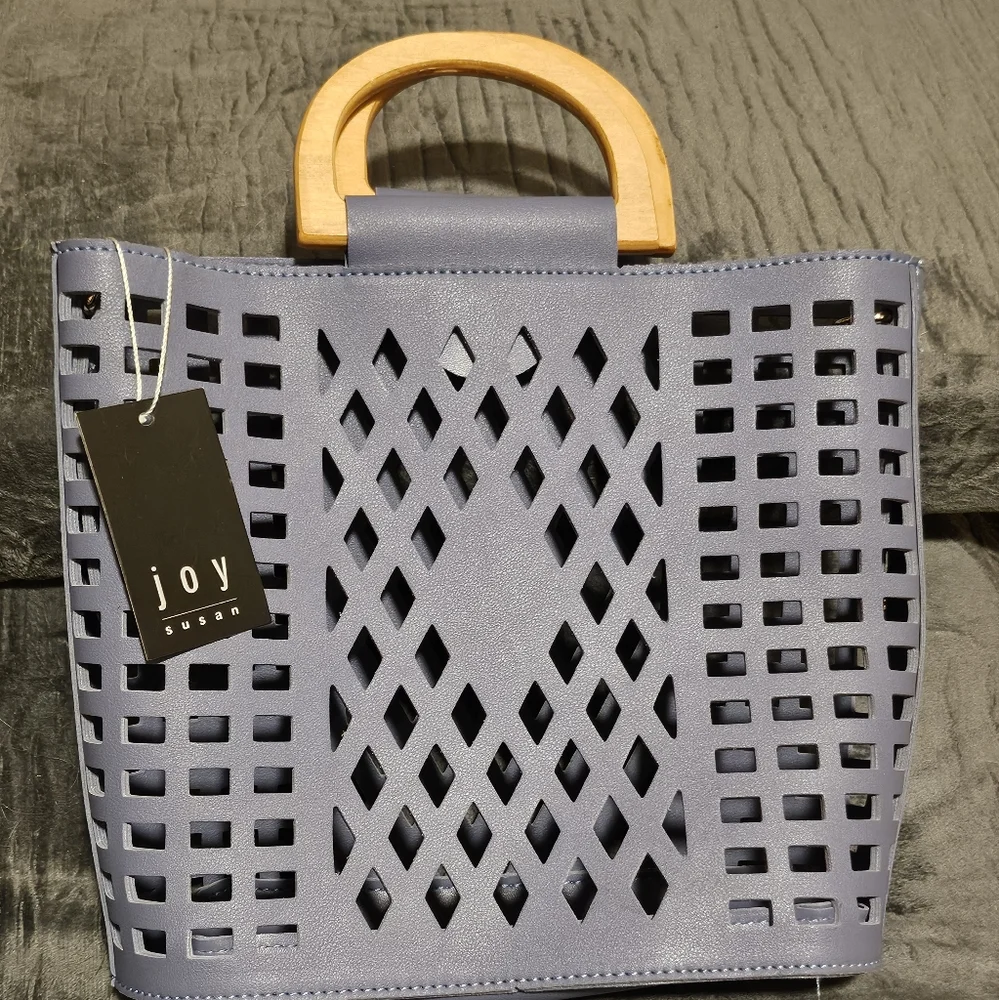 Joy Susan Periwinkle Cutout Shoulder Bag - Picture 1 of 3